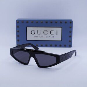 Gucci GG1591S 001 Browline Sunglasses - Black/Grey